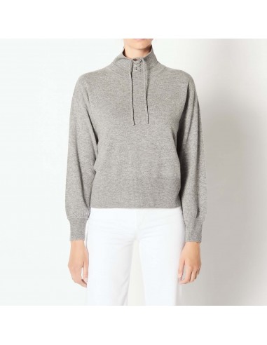 Pull laine et cachemire, col montant outlet